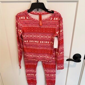 SKIMS Kids Red Pajama Set